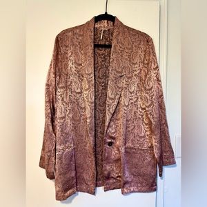 Free People Printed Blazer